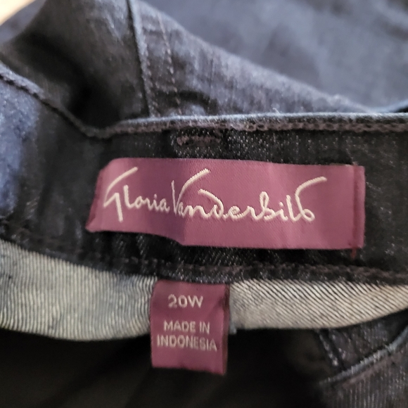 GLORIA VANDERBILT JEANS SIZE 20W SHORT.  BLACK ⚫️ - Picture 6 of 9